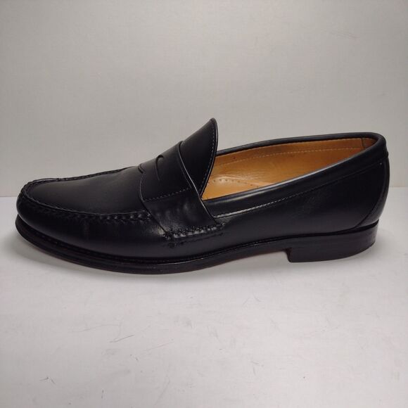 Allen Edmonds Paxton Penny Loafers Shoes Black Leather Sz 11 B elegant - Picture 1 of 9